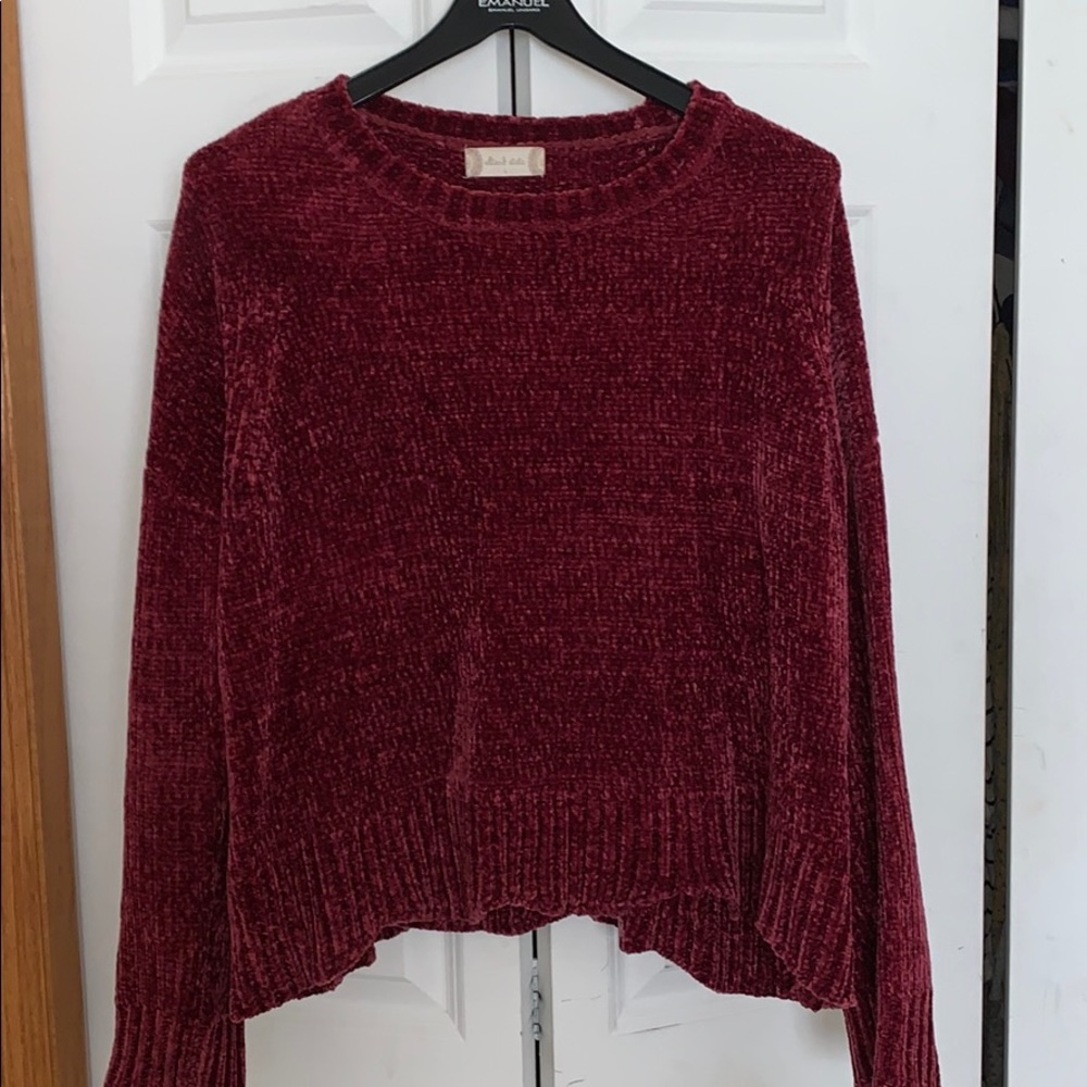 Altar’d State Sweater with a Scalloped Bottom